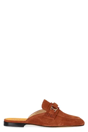 Suede mules