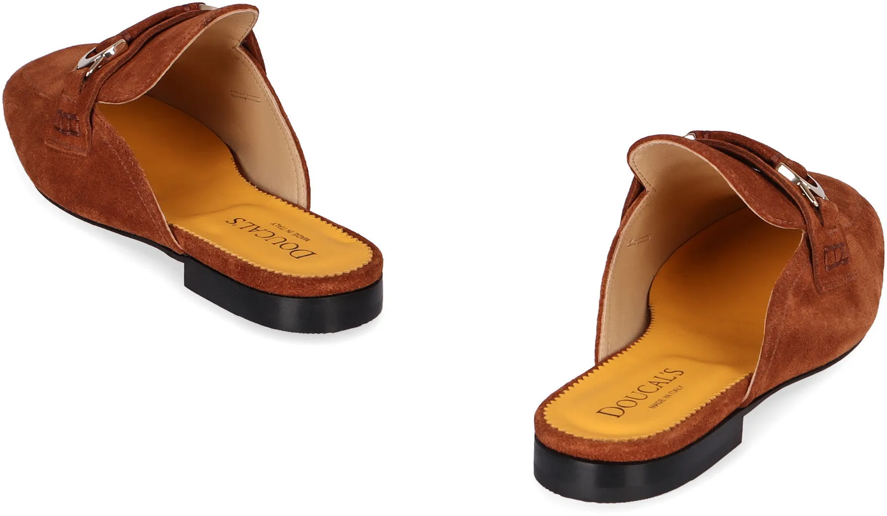 Suede mules
