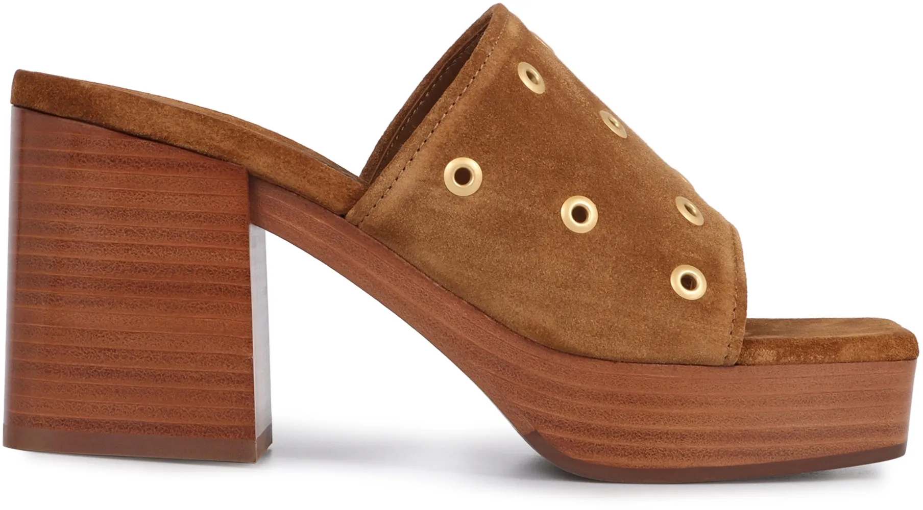 Suede mules