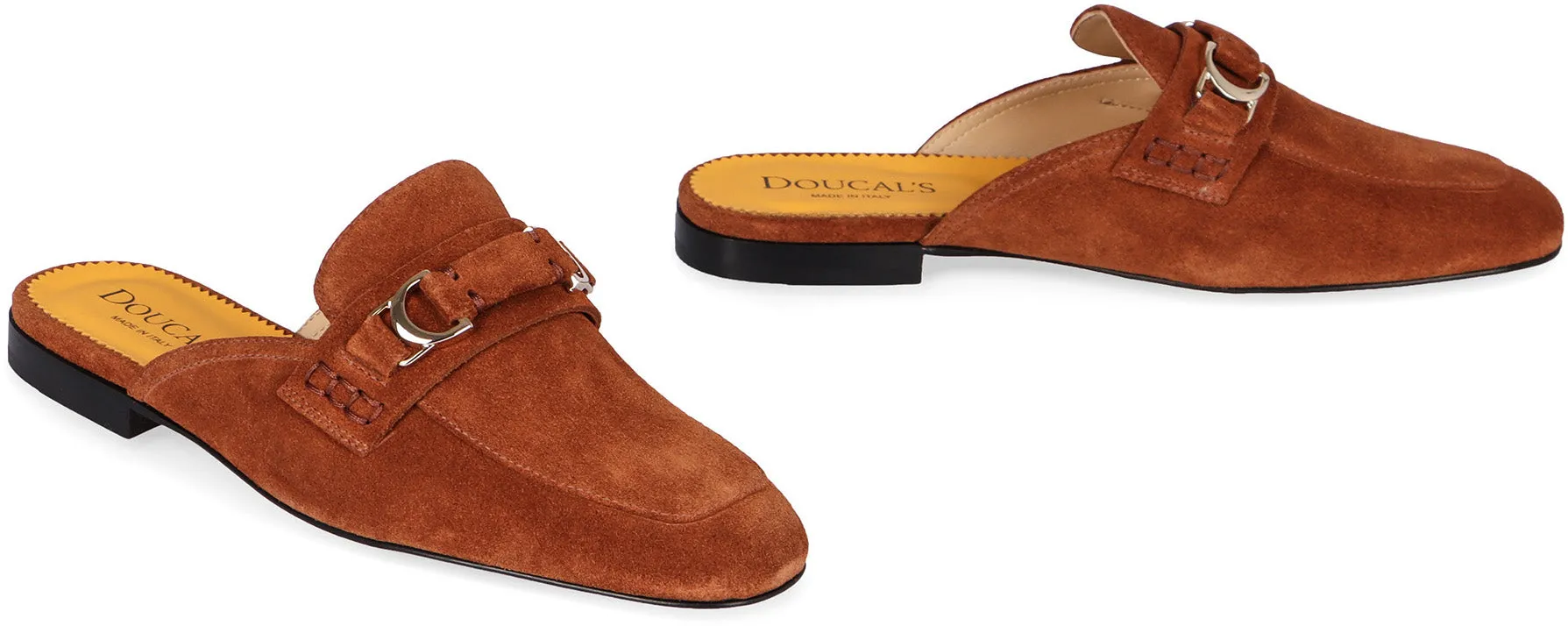 Suede mules