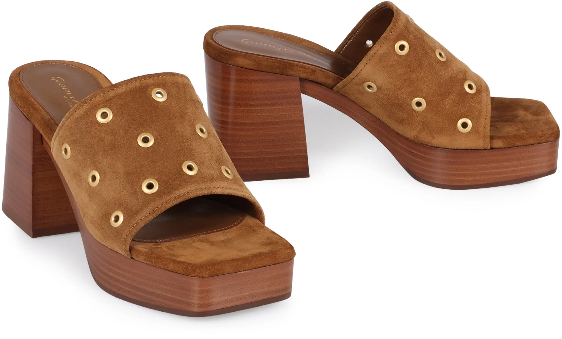Suede mules