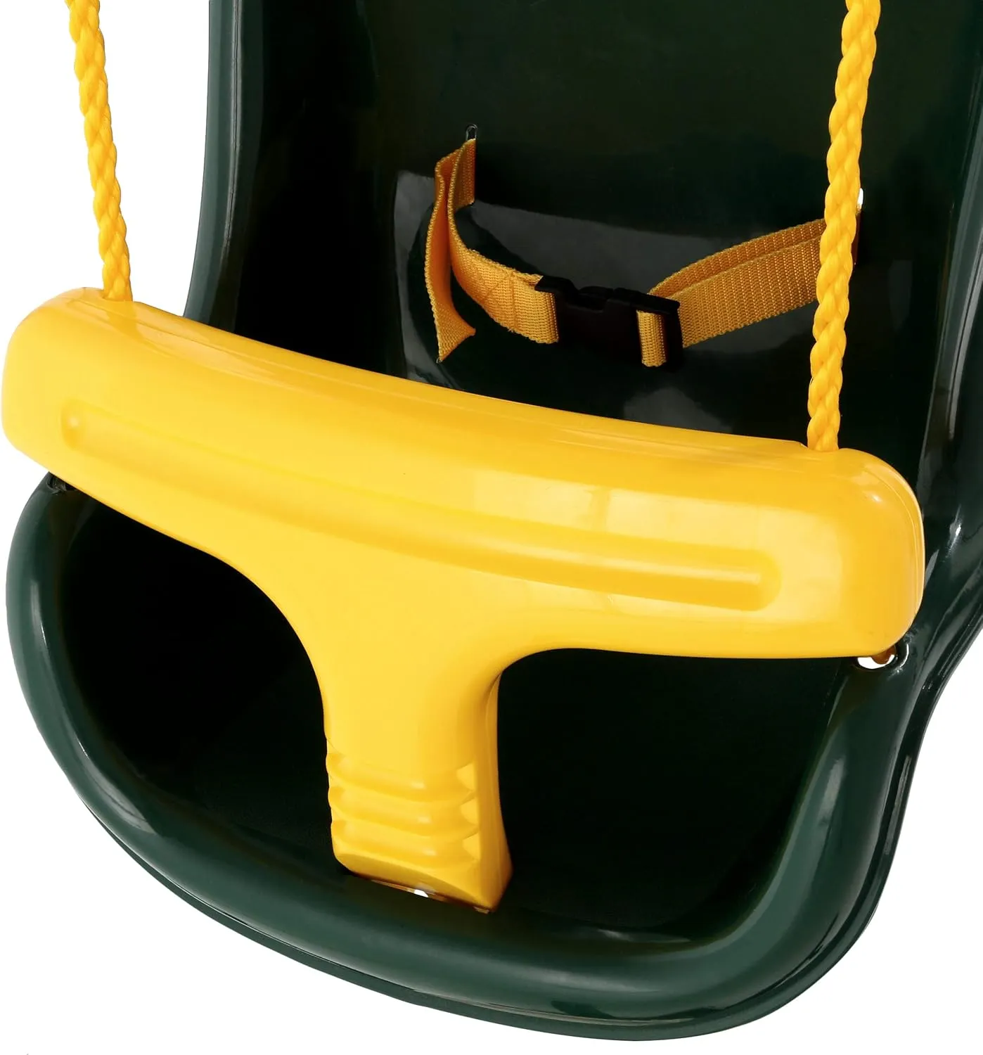 Swing-N-Slide WS 4001-G Plastic Infant Swing with Nylon Rope Swing Set Attachment, Green w/Yellow