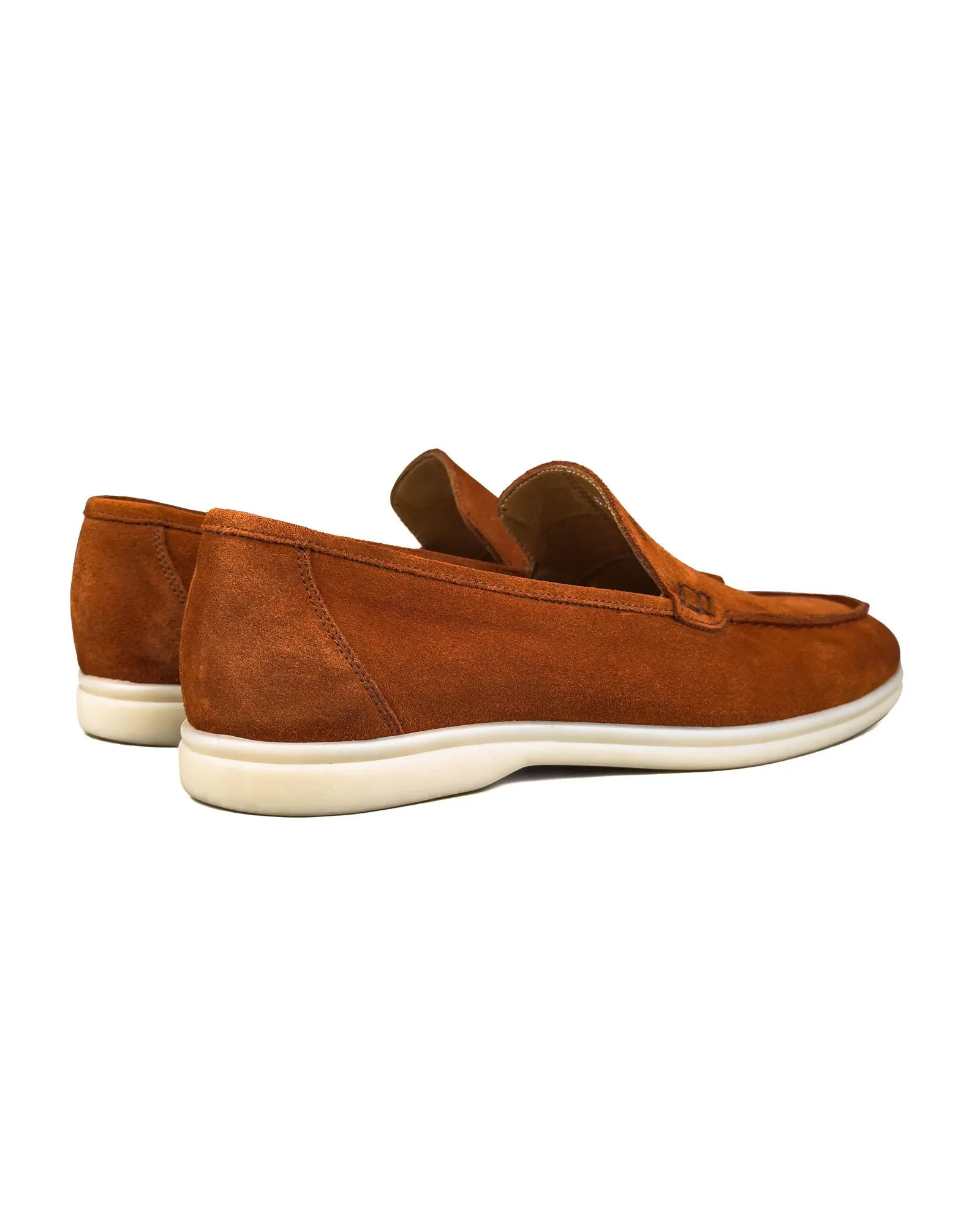 T-Allegro Cinnamon Brown Genuine Suede Leather Men's Loafer Shoe