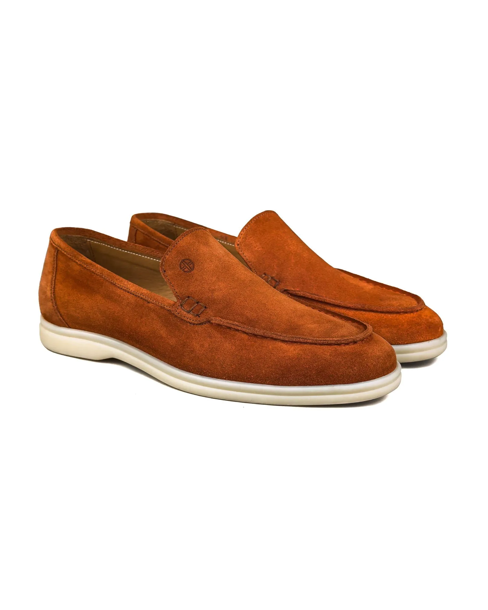 T-Allegro Cinnamon Brown Genuine Suede Leather Men's Loafer Shoe