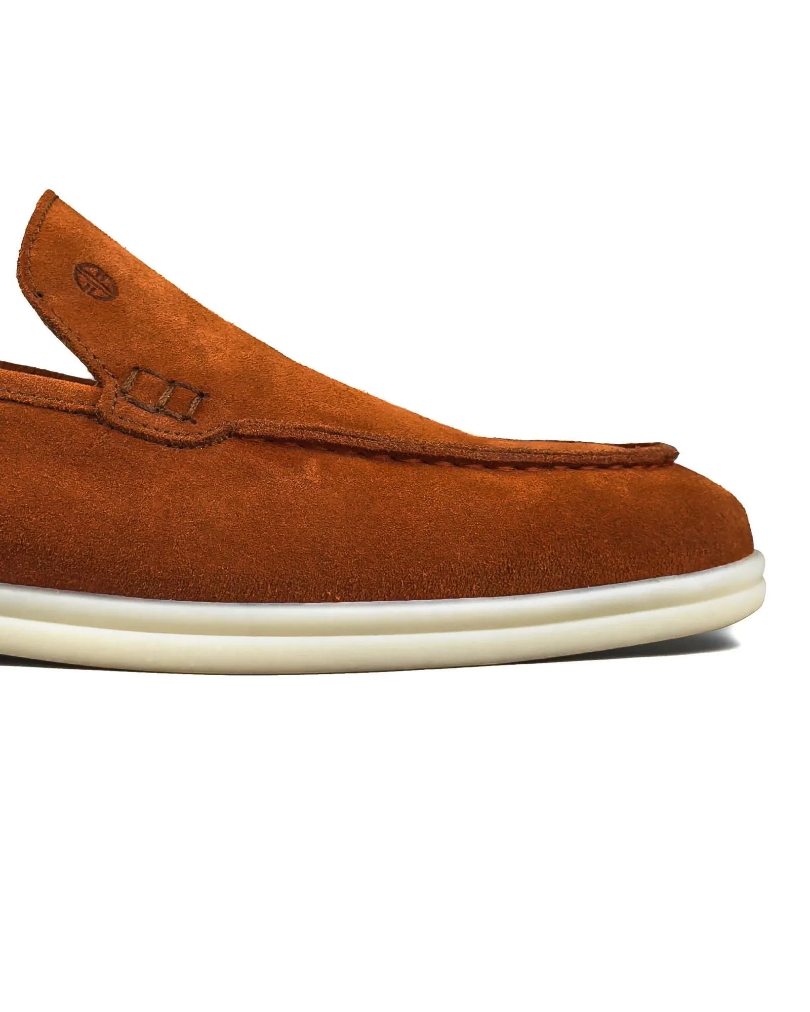 T-Allegro Cinnamon Brown Genuine Suede Leather Men's Loafer Shoe