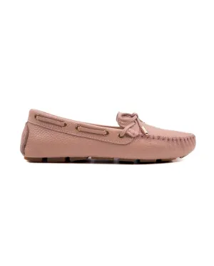 T-Larissa Powder Color Genuine Leather Loafer Shoes for Women