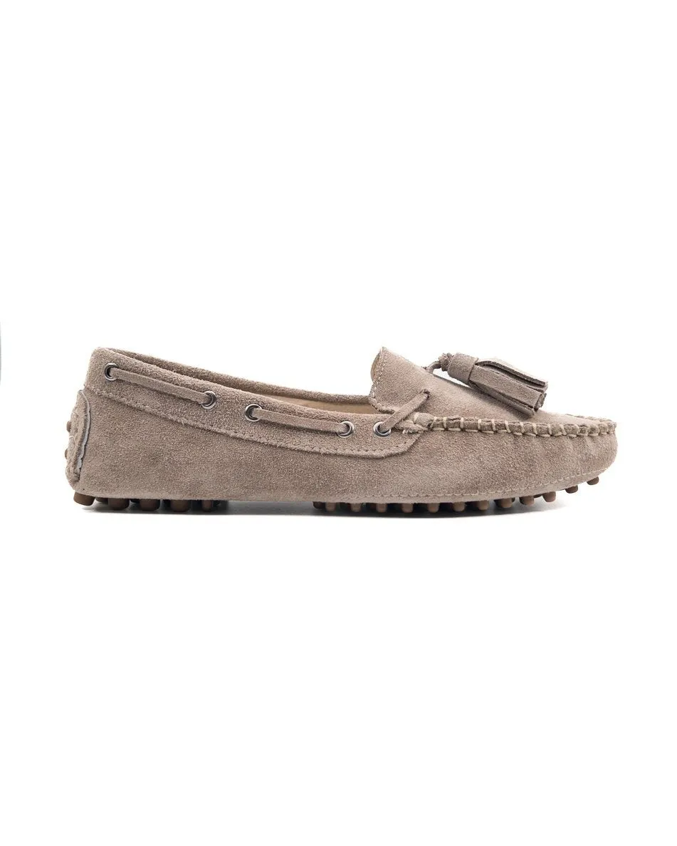 T-Mira Minsk Genuine Suede Leather Loafer Shoes for Women