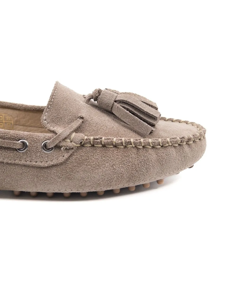 T-Mira Minsk Genuine Suede Leather Loafer Shoes for Women