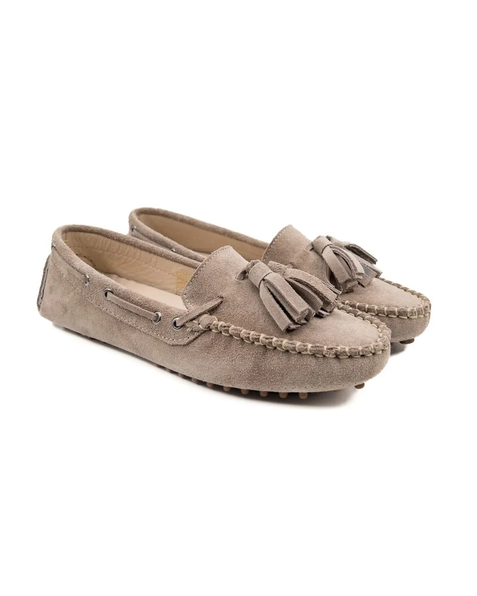 T-Mira Minsk Genuine Suede Leather Loafer Shoes for Women