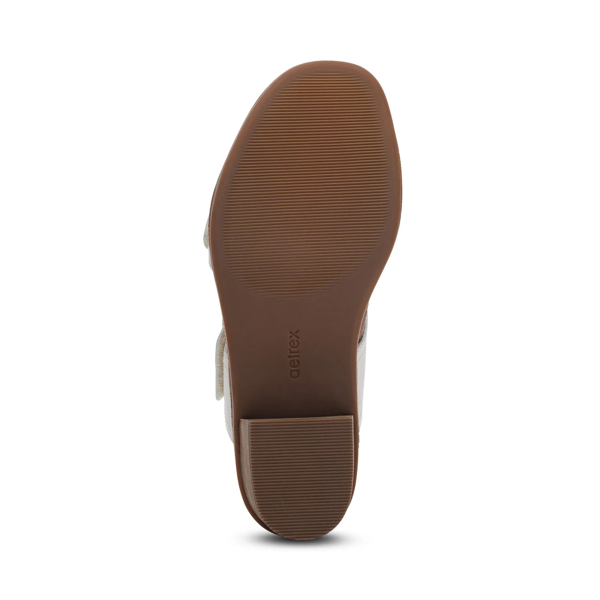 Tatiana Arch Support Heel Block Wedge Ivory
