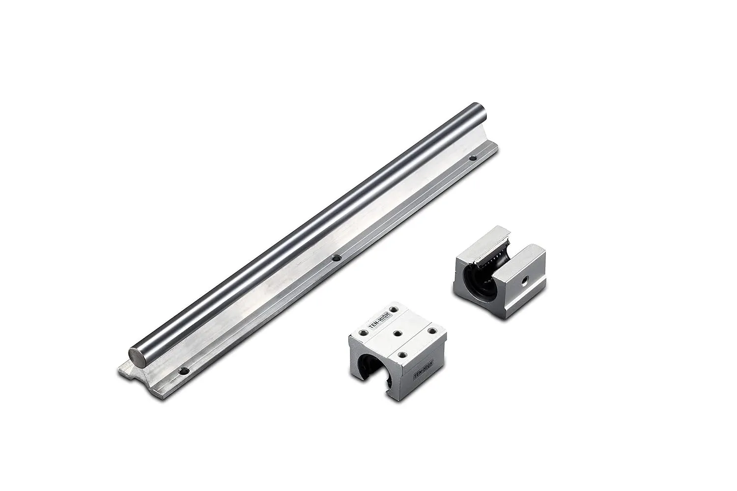 TEN-HIGH SBR35 2500mm Linear Guide Rail Linear Motion Slide Rails, for CNC Machine and 3D Printer, 1pcs Rail   2pcs SBR35UU Blocks Bearing