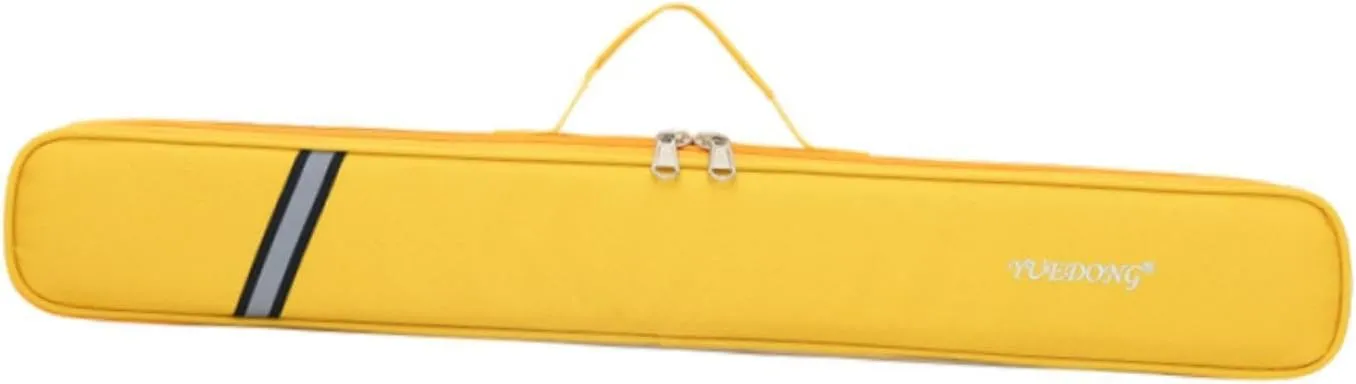 Thickened Bamboo Flute Bag Musicians Fashionable Crossbody Bag Flute Storage Bag, Yellow