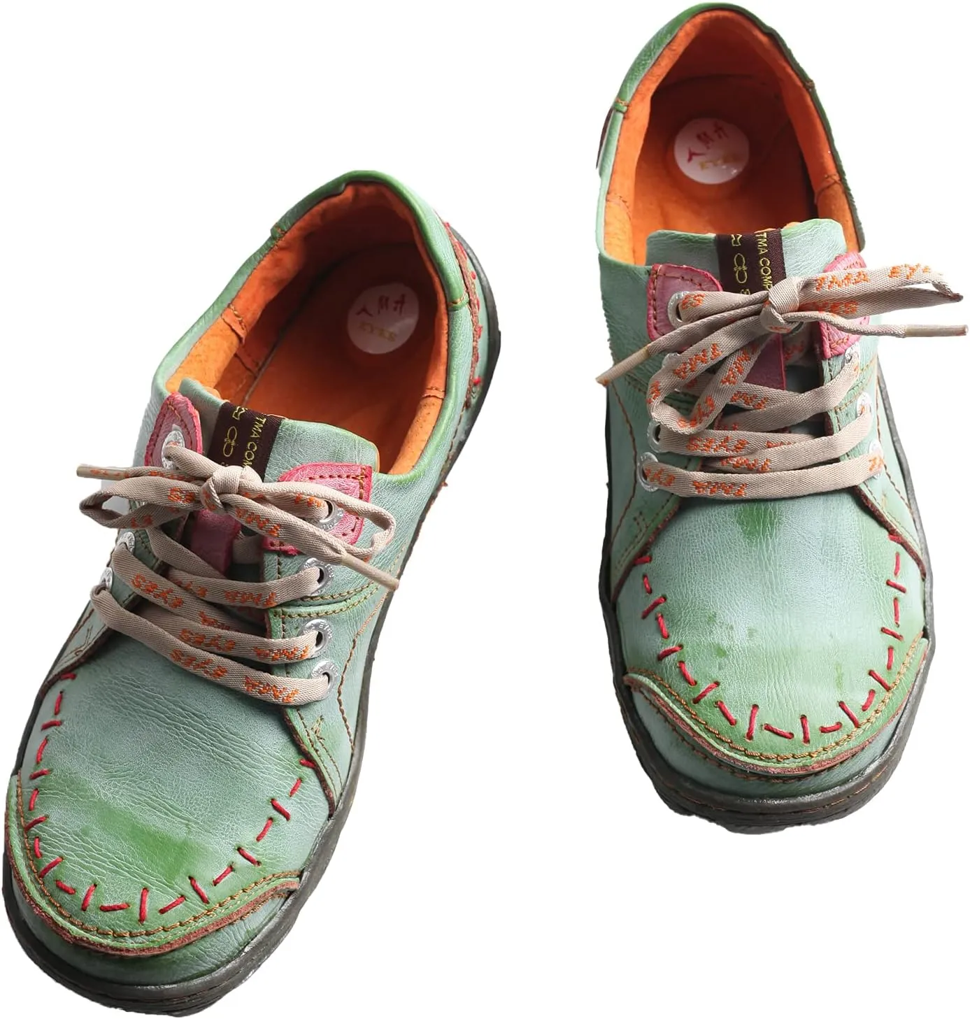 TMA EYES Hand Stitching Leather Women's Sneaker