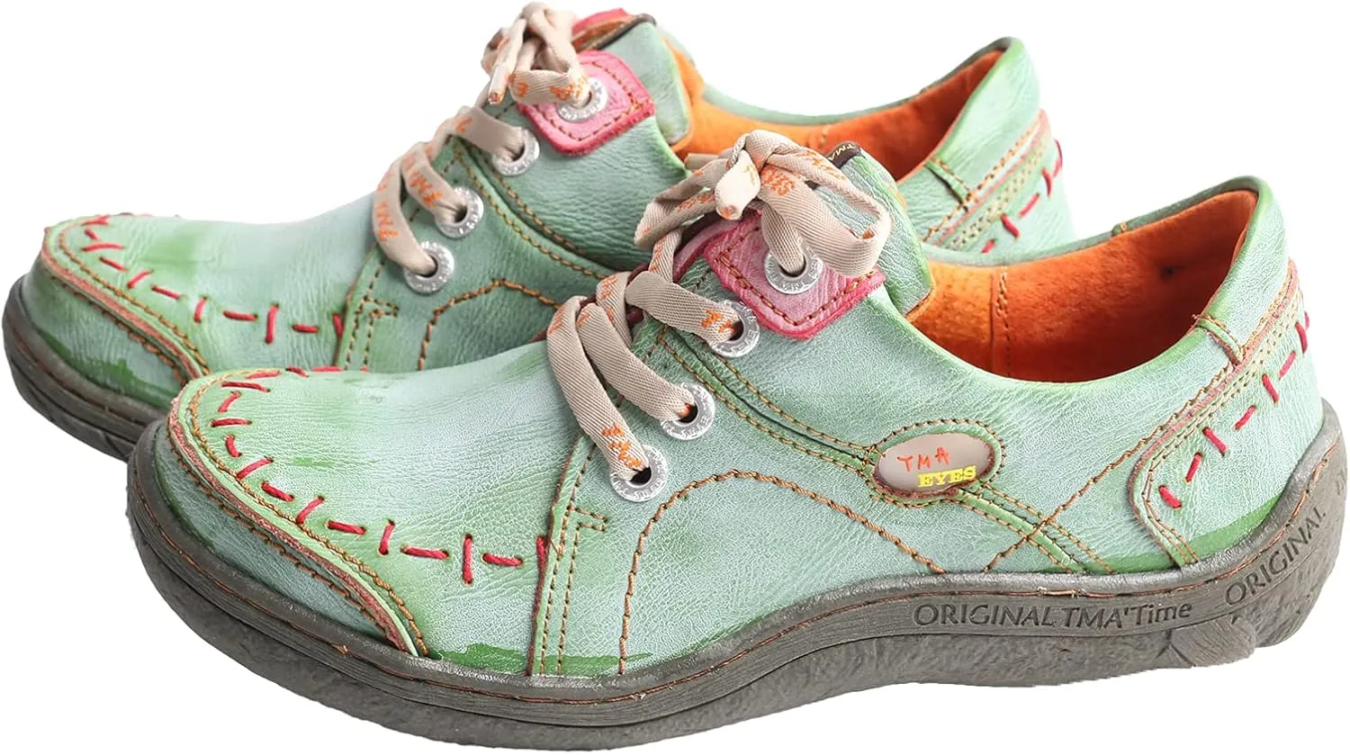 TMA EYES Hand Stitching Leather Women's Sneaker