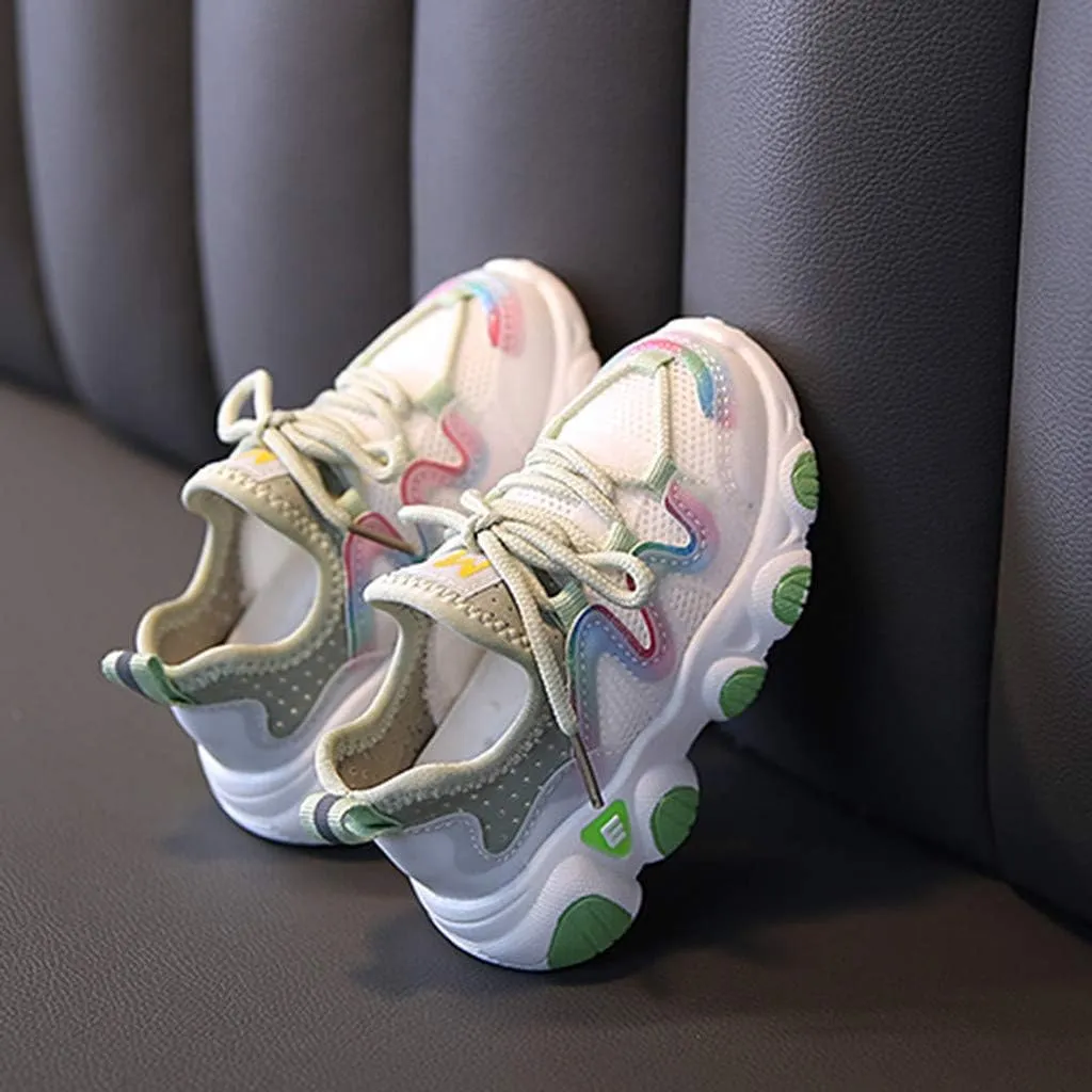 Toddler Boy Extra Wide Shoes Breathable Girls Infant Shoes Lace Up Baby Toddler Mesh Kids Soft High Top Shoes for Girls