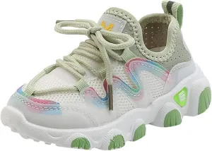 Toddler Boy Extra Wide Shoes Breathable Girls Infant Shoes Lace Up Baby Toddler Mesh Kids Soft High Top Shoes for Girls