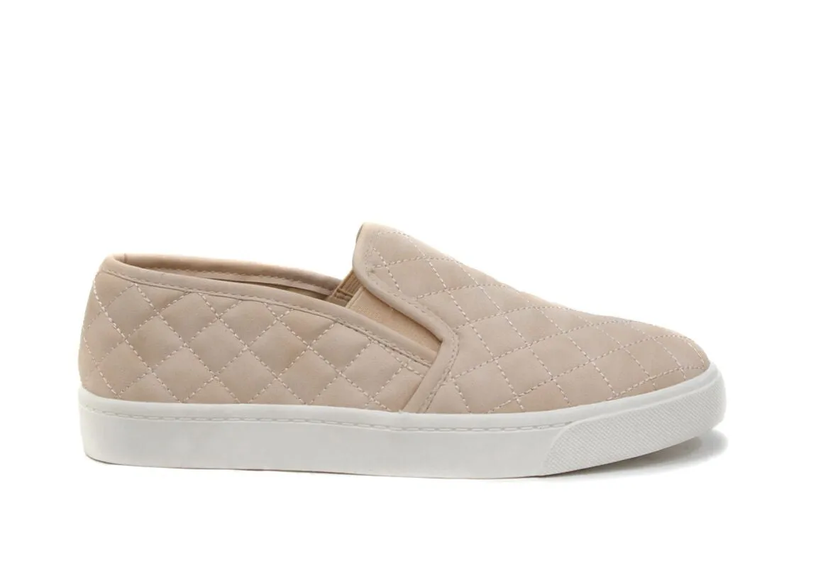 Toe Elastic Soda Rounded Slip International shipping Fashion Panel Alone Premium for less On Sneakers Blush Quilted