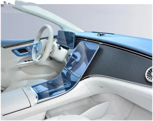 TPU Transparent Film for Mercedes Benz EQE 2020-2022 Car Interior Sticker Center Console Gear Navigation Door Read Light Panel