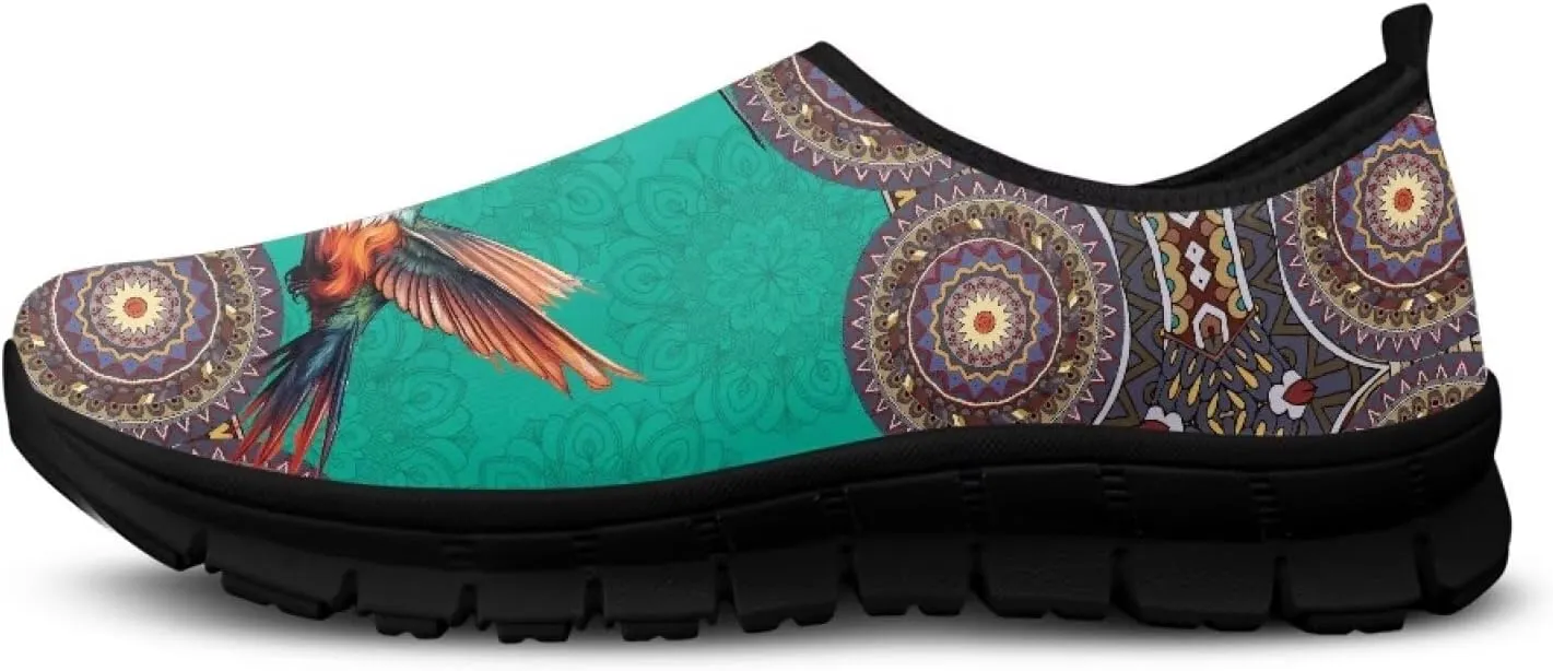 Tribal Women's Slip On Casual Loafers Lightweight Comfort Breathable Mesh Low-Cut Workout Anti-Skid Shoes for Walking Running Athletic Gym Sneakers US Size5.5-11.5