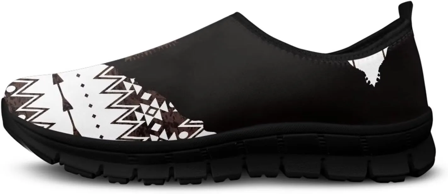 Tribal Womens Slip On Sneakers Lightweight Walking Shoes Casual Non-Slip Tennis Sneakers for Gym Work Travel US Size5.5-11.5