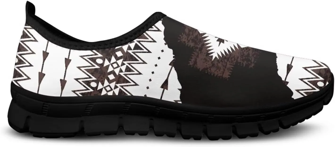 Tribal Womens Slip On Sneakers Lightweight Walking Shoes Casual Non-Slip Tennis Sneakers for Gym Work Travel US Size5.5-11.5