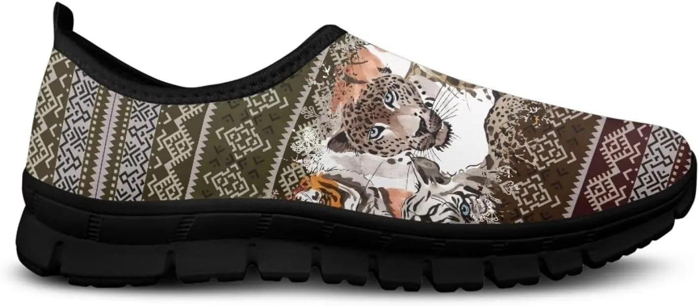 Tribal Womens Slip On Sneakers Lightweight Walking Shoes Casual Non-Slip Tennis Sneakers for Gym Work Travel US Size5.5-11.5