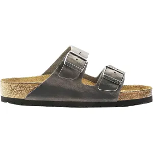 Unisex Birkenstock Arizona Soft Footbed Iron Oiled Leather