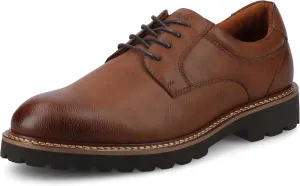 Vance Mens Templeton Oxford Shoe lace-up Faux Leather Round-Toe 6mm Vance Comfort System Insole Brown 13 Medium Mens US