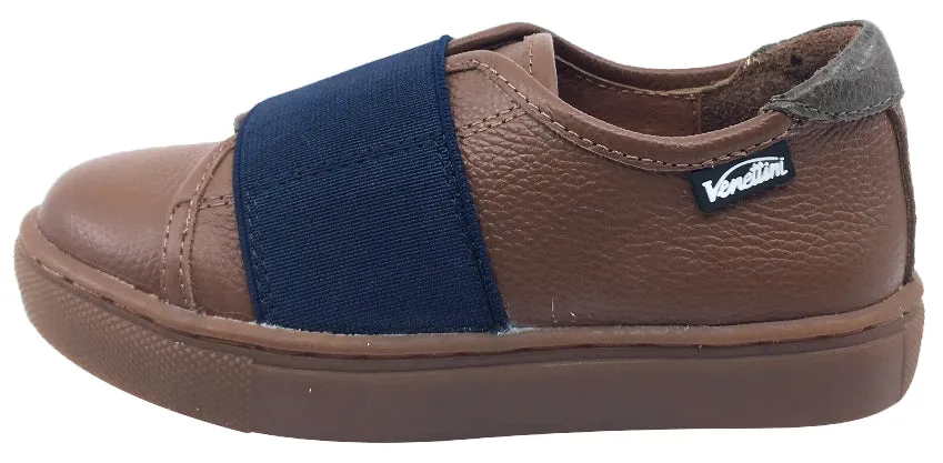 Venettini Boy's Dark Tan Zane Slip-On Sneaker