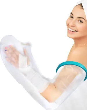 VESKIMER 100% Waterproof Cast Covers for Shower Arm, Adult Full Arm Cast Cover Protector Shower Bag to Keep Wound & Bandages Dry - Reusable Cast Protector, Cast Bag, Cast Sleeve
