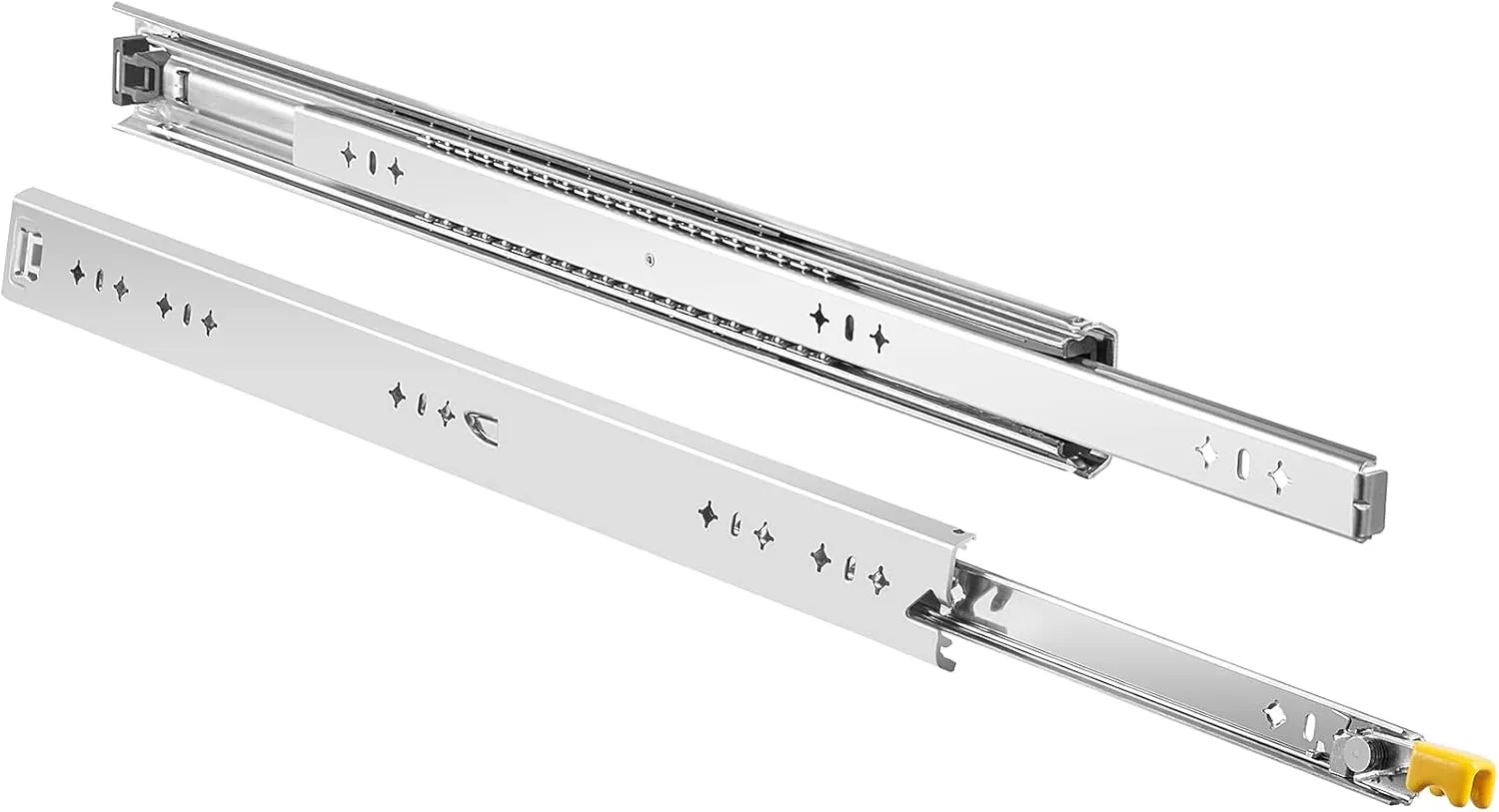 VEVOR Drawer Slides 30inch, 1 Pair Locking Drawer Slides 250lbs Load Capacity, Side Mount Ball Bearing, 3-Fold Full Extension