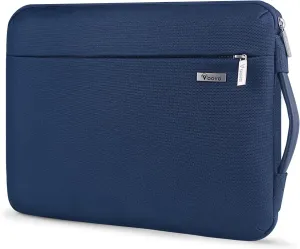 Voova Laptop Sleeve Case 14 15 Inch with Handle, 360° Protective Waterproof Slim Computer Bag Cover Compatible with MacBook Air 15 M2/M3/M4 2024-2025, MacBook Pro 14/15, Hp Chromebook 14, Blue