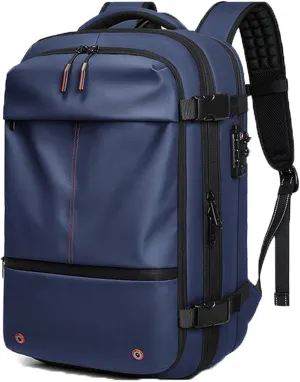 Voyagevac Backpack, 2025 Upgraded 60l Expandable Backpack with Vacuum Compression (Blue 1.0)