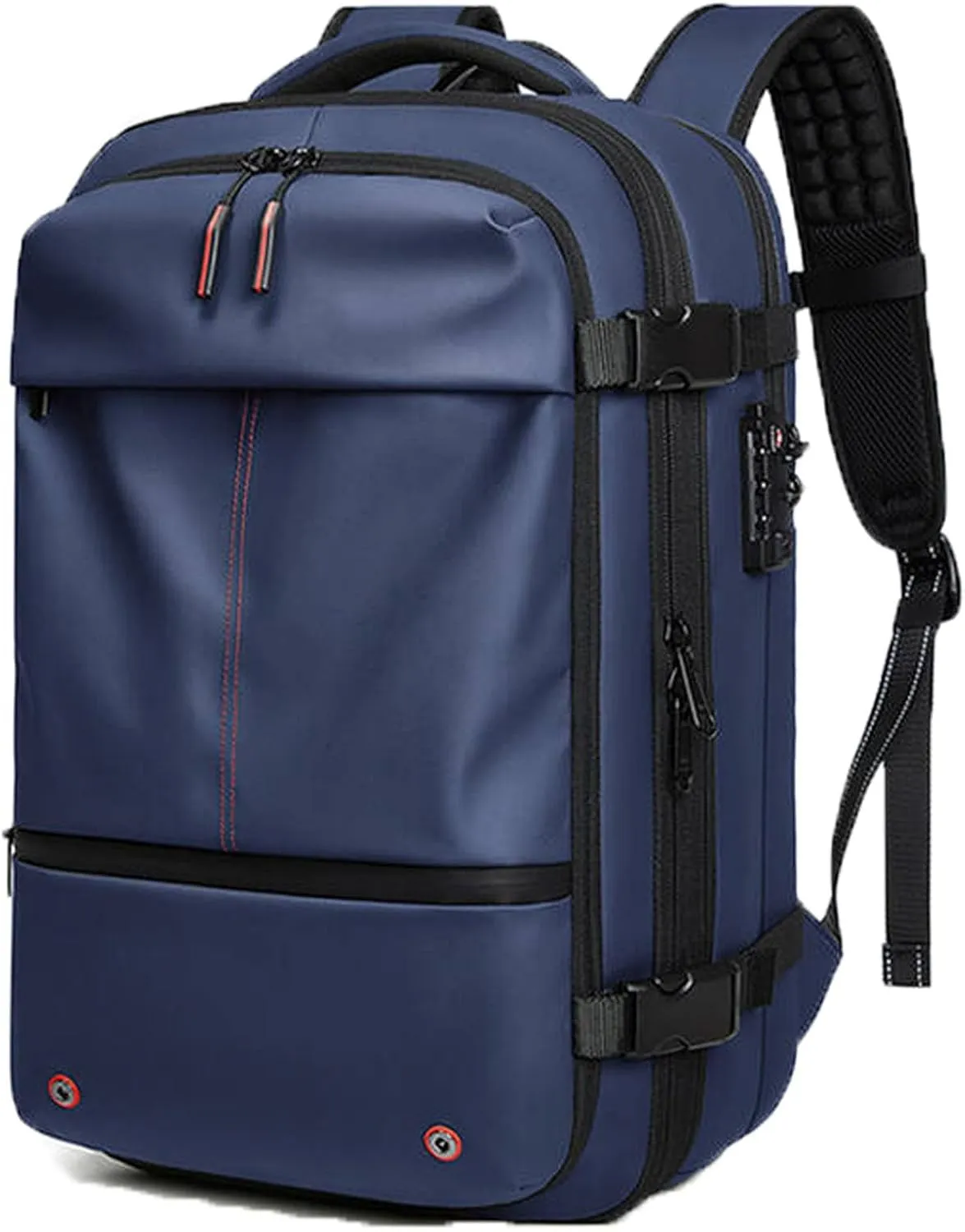 Voyagevac Backpack, 2025 Upgraded 60l Expandable Backpack with Vacuum Compression (Blue 1.0)