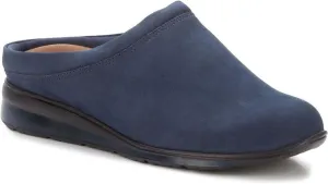 Walking Cradles Womens Dana Leather Slide Mules Navy 11 Medium (B,M)
