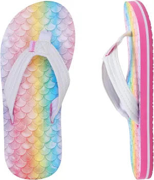WateLves Kids Flip Flops Boys Girls Sandals Youth Big Kid Summer Slip on Thong Slide Sandals for Beach Pool Shower Little/Big Kid