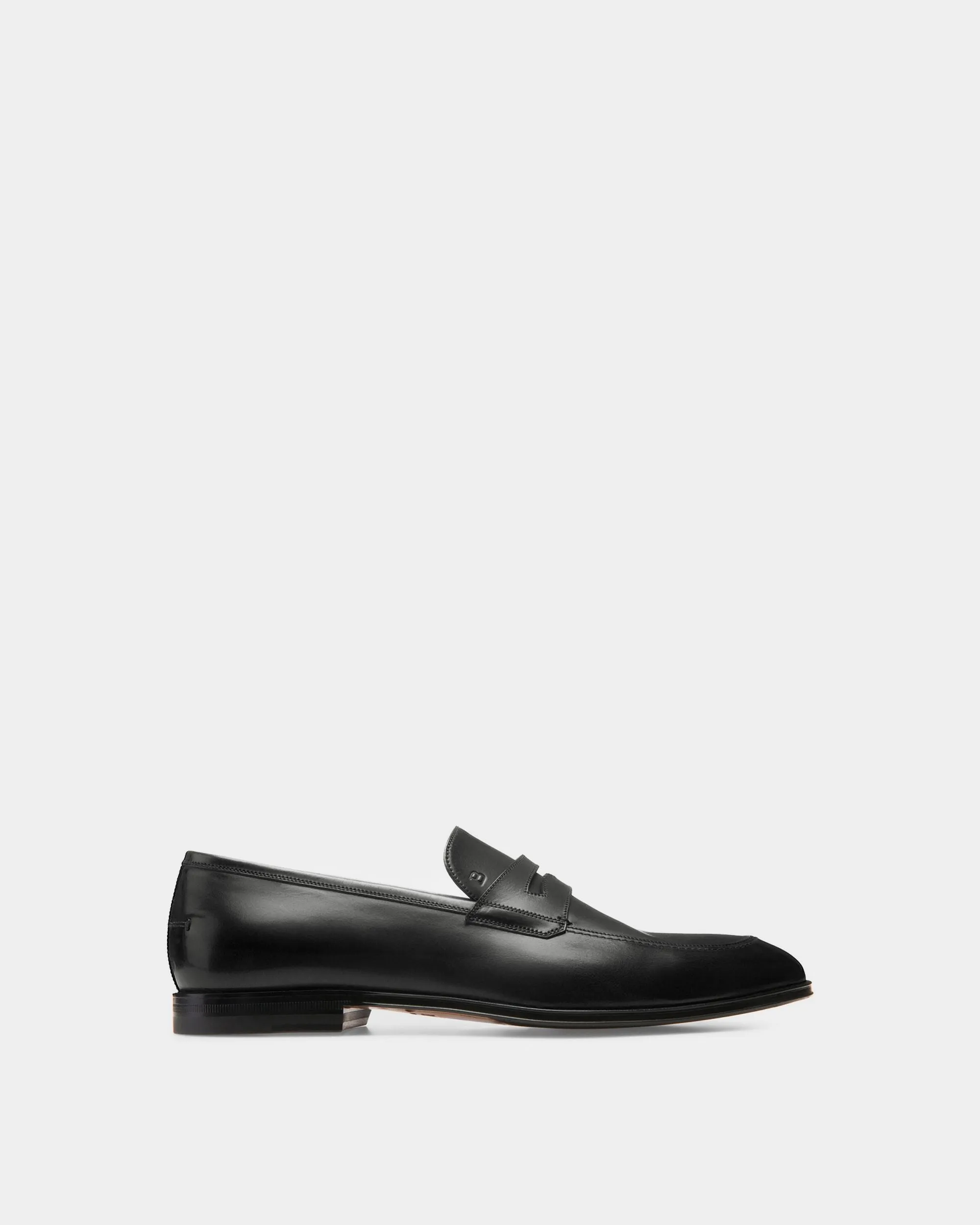 Webb Men's Calf Leather Penny Loafer In Black