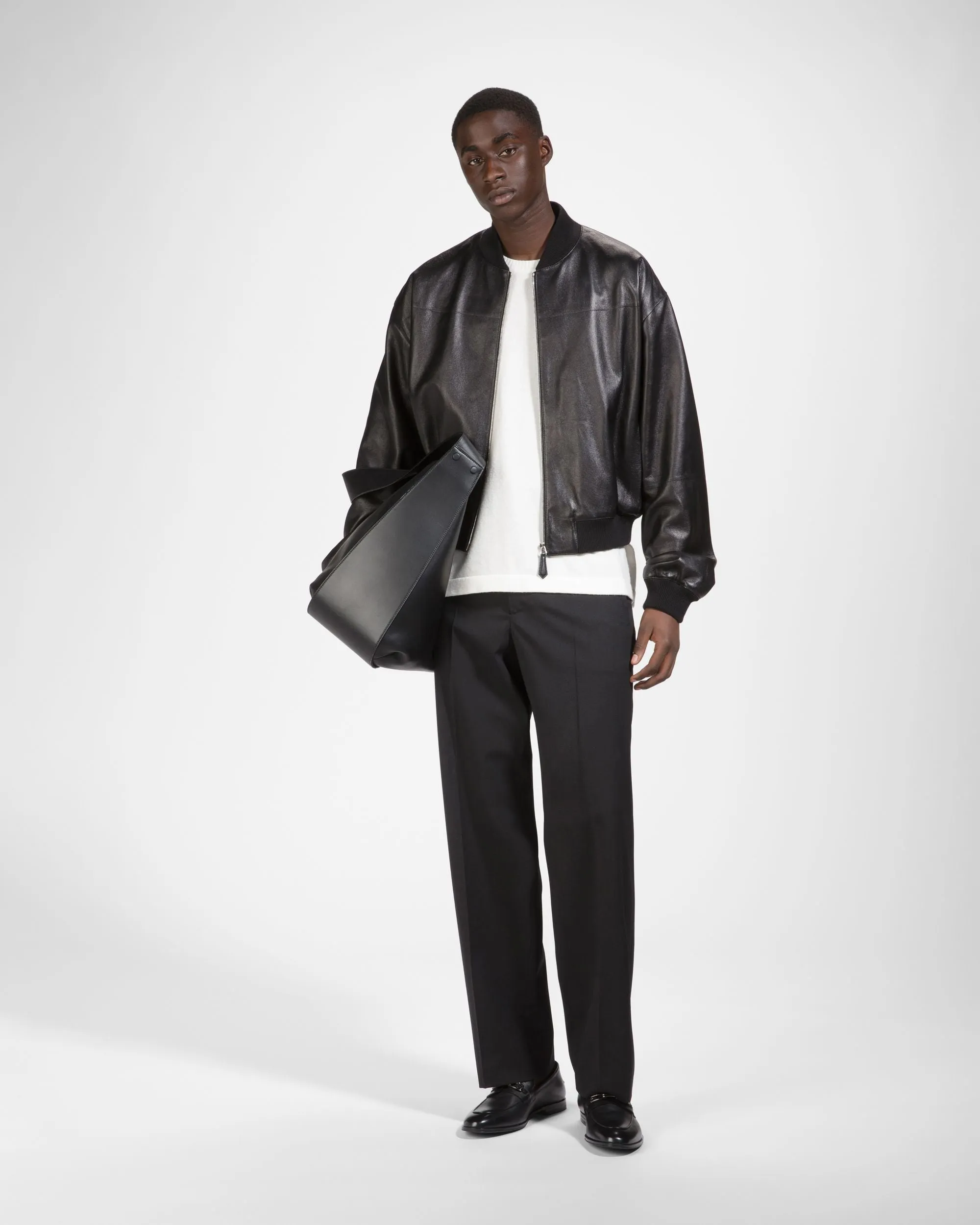 Westro Leather Loafers In Black