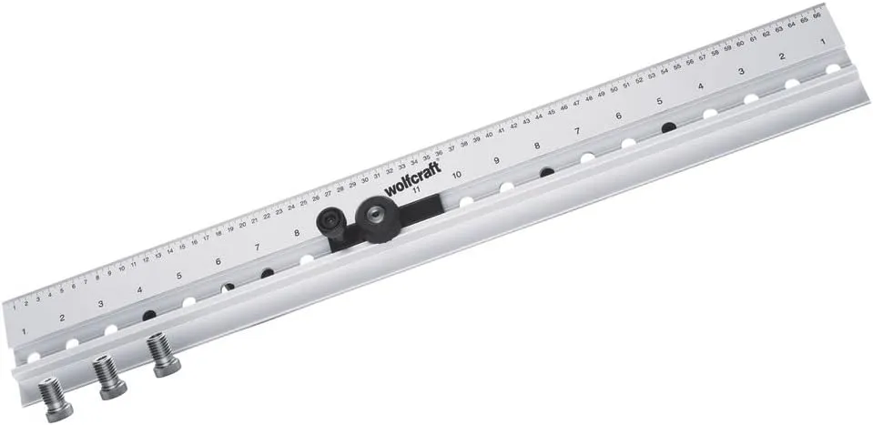 wolfcraft Dowelling jig I 4650000 I Multifunctional Drill Gauge for Dowel Joints and Rows of Shelf Support Holes