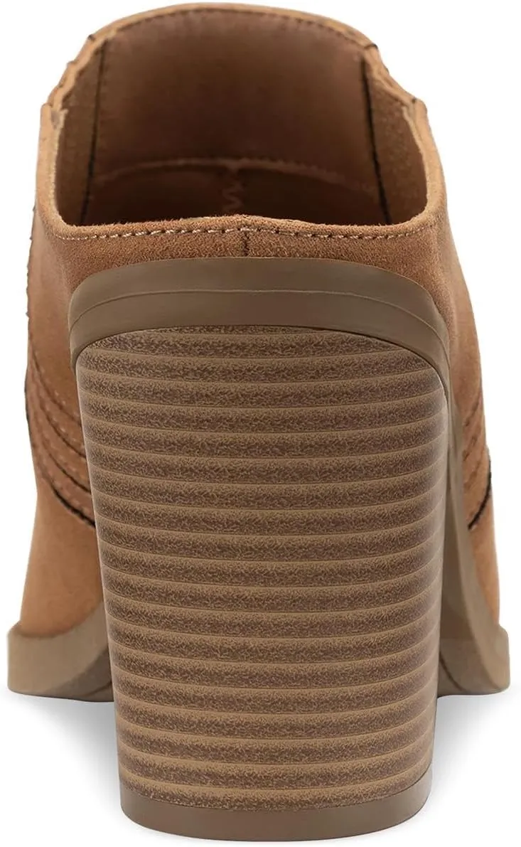 Womens Deyzaa Faux Suede Pointed Toe Mules