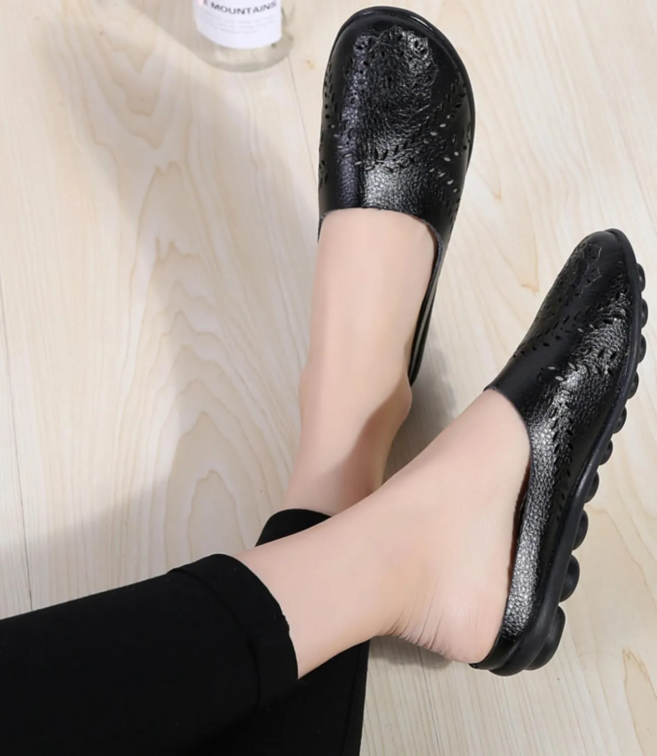 Women's Floral Casual Fashion Flat Mules Hollowed Out