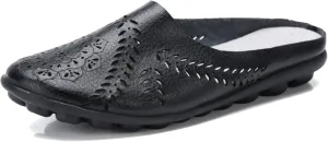 Women's Floral Casual Fashion Flat Mules Hollowed Out
