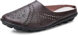 Women's Floral Casual Fashion Flat Mules Hollowed Out