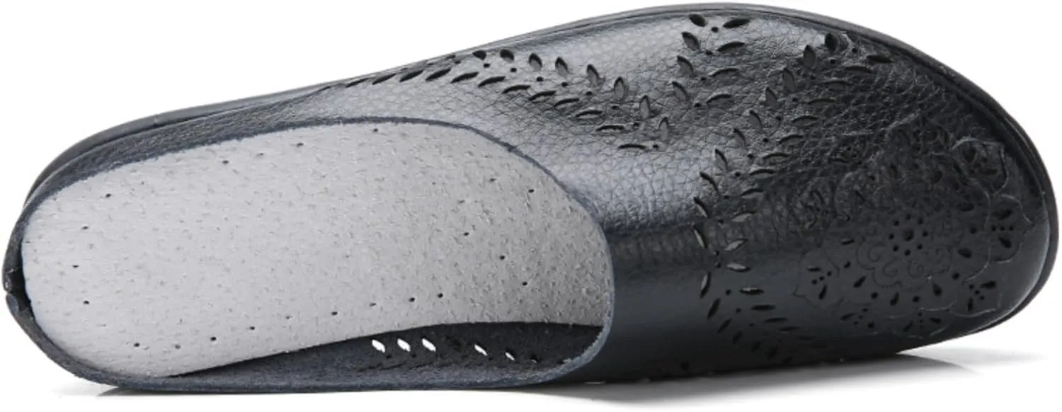 Women's Floral Casual Fashion Flat Mules Hollowed Out