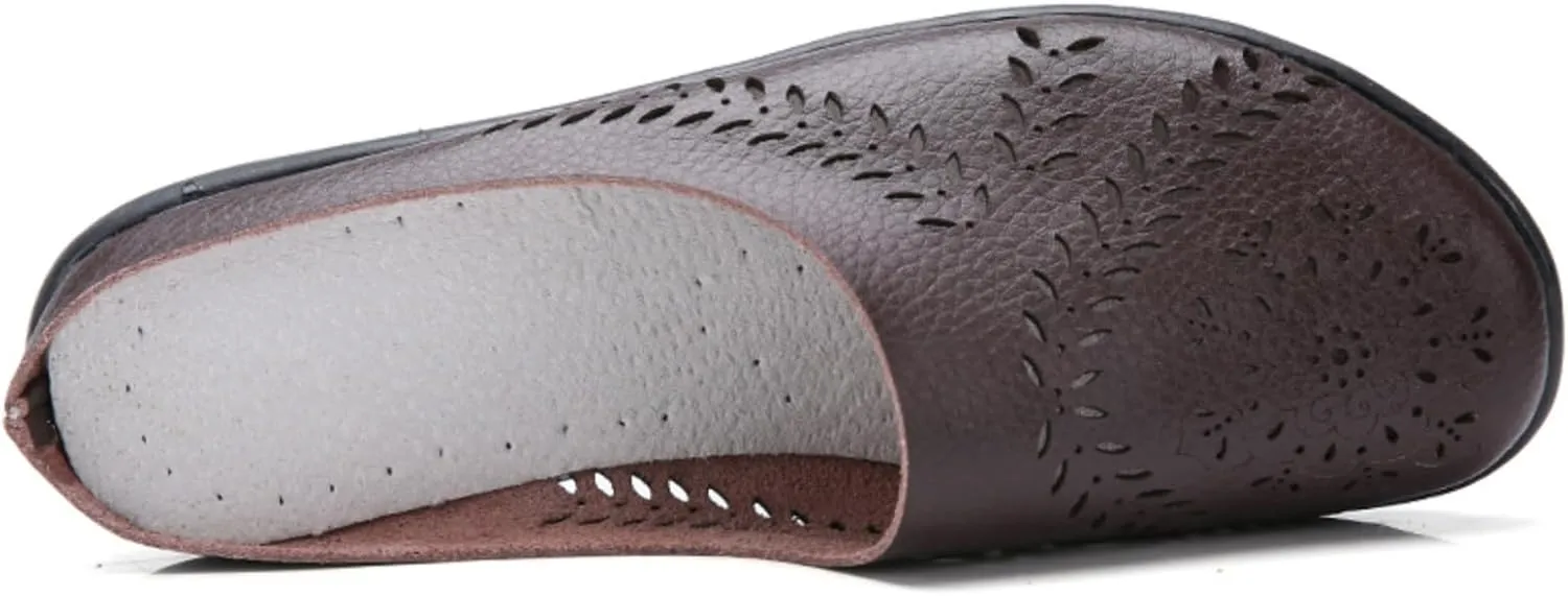 Women's Floral Casual Fashion Flat Mules Hollowed Out