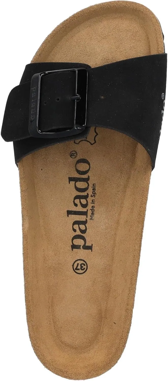 Women's Malta EGS Haze Mules - Elegant Sandals Made in Spain - Comfortable Slippers with Cork Footbed - Fashionable Summer Shoes