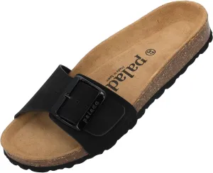 Women's Malta EGS Haze Mules - Elegant Sandals Made in Spain - Comfortable Slippers with Cork Footbed - Fashionable Summer Shoes