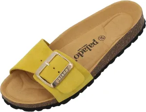 Women's Malta EGS Mono Velour Mules - Fashionable Sandals Made in Spain - Elegant Slippers with Cork Footbed - Comfortable Summer Shoes