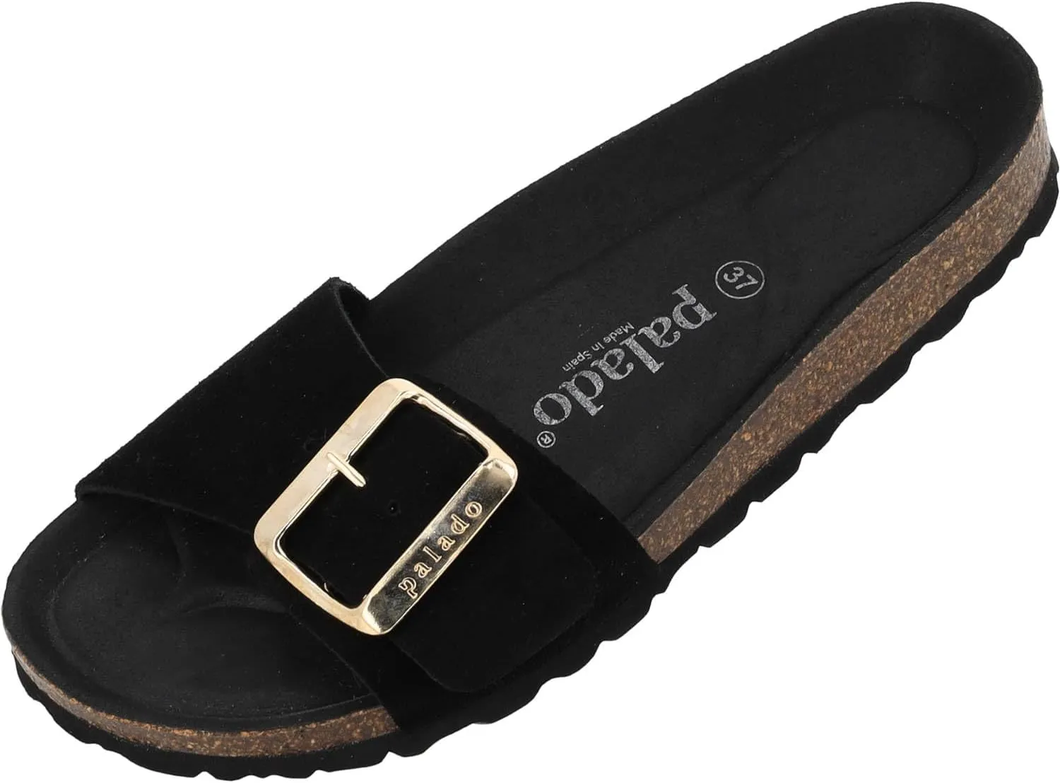 Women's Malta EGS Mono Velour Mules - Fashionable Sandals Made in Spain - Elegant Slippers with Cork Footbed - Comfortable Summer Shoes