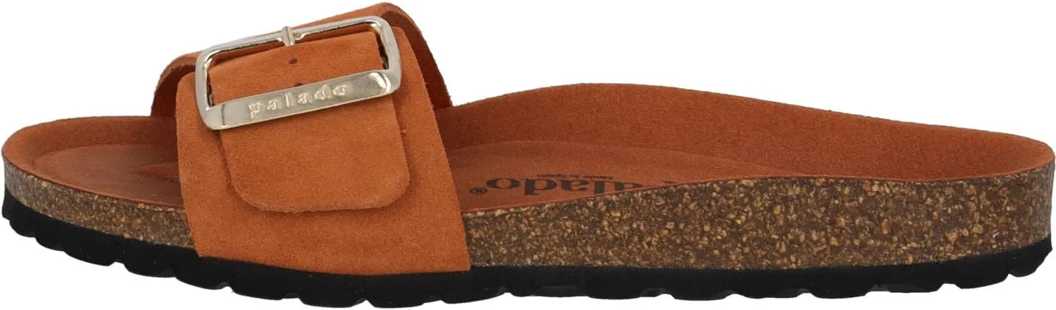 Women's Malta EGS Mono Velour Mules - Fashionable Sandals Made in Spain - Elegant Slippers with Cork Footbed - Comfortable Summer Shoes